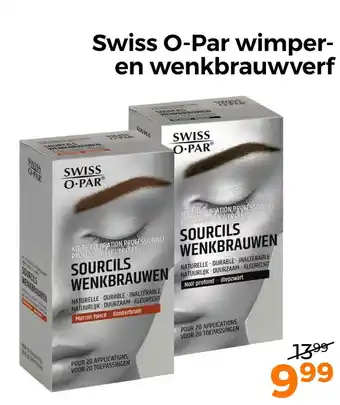Trekpleister Swiss O-Par wimper- en wenkbrauwverf aanbieding