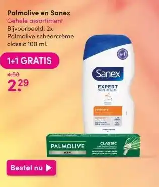 DA Palmolive en Sanex Gehele assortiment aanbieding