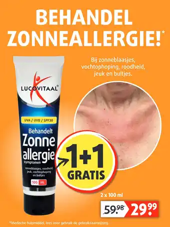 Lucovitaal Behandelt Zonne allergie symptomen aanbieding