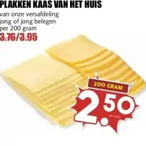 MCD Supermarkt PLAKKEN KAAS VAN HET HUIS aanbieding