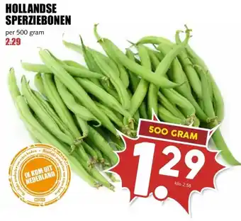 MCD Supermarkt HOLLANDSE SPERZIEBONEN aanbieding