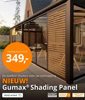 Tuinmaximaal Gumax® Shading Panel aanbieding