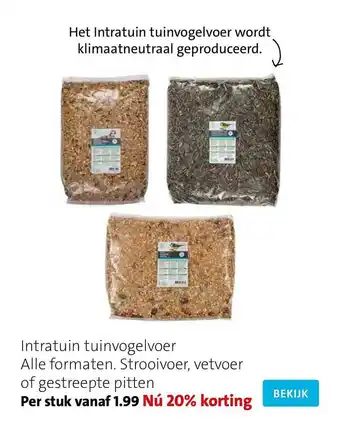 Intratuin Intratuin tuinvogelvoer aanbieding