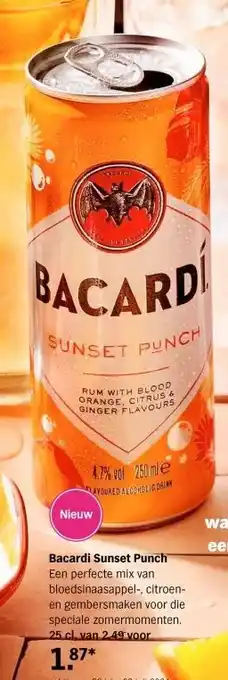 Albert Heijn Bacardi Sunset Punch aanbieding