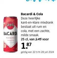 Albert Heijn Bacardi & Cola aanbieding