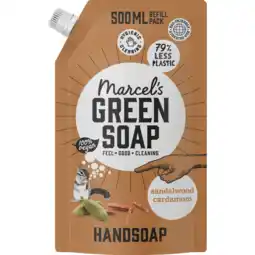 Jumbo Marcel’s Green Soap handzeep Sandelhout & Kardemom Navulling - 500ml aanbieding