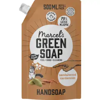 Jumbo Marcel’s Green Soap handzeep Sandelhout & Kardemom Navulling - 500ml aanbieding