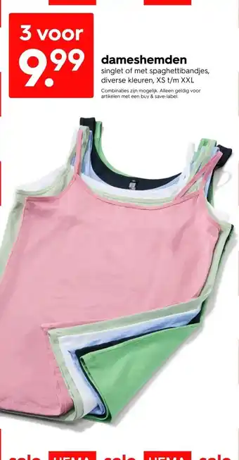 HEMA dameshemden aanbieding