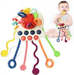 Amazon KETIEE Montessori Speelgoed Trekspeelgoed, sensorisch speelgoed voor baby's, reisspeelgoed, vroege ontwikkeling, speelgoed, f aanbieding