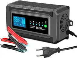 Amazon LVYUAN 10A auto-acculader, 12V/24V voertuigacculader, Batterij onderhouder, druppellader, vlotterlader en desulfator voor AGM aanbieding