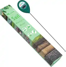 Amazon XLUX Bodemvochtmeter met lange sonde voor diep gebruik, waterindicatorsensor, hygrometer voor buiten, binnen, grote potplante aanbieding