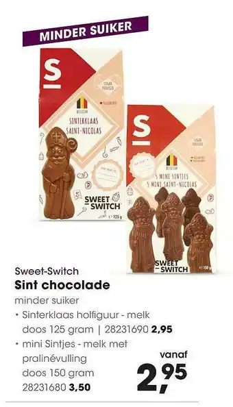 HANOS Sweet-switch sint chocolade aanbieding