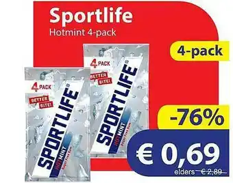 Die Grenze Sportlife hotmint 4-pack aanbieding