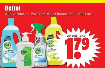 Dirk Dettol 250-1000 ml aanbieding