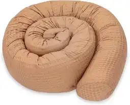 Amazon Zijslaper kussen bed slang lichaam kussen 200 cm Katoen wafel - kussen lang bed rol slaapkussen nek rol kussen Bruin aanbieding
