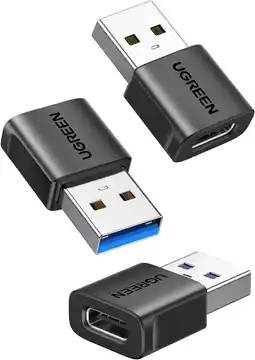 Amazon UGREEN USB C naar USB Adapter 3 Stuks,USB C vrouwelijk naar USB mannelijk adapter compatibel met iPhone 15 Pro Max iPad Galax aanbieding