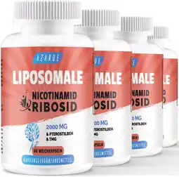 Amazon Liposomale Nicotinamide Riboside 2000mg met TMG en Pterostilbeen | Boost NAD+ (240 Count (Pack of 4)) aanbieding