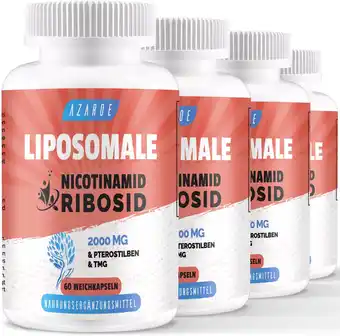 Amazon Liposomale Nicotinamide Riboside 2000mg met TMG en Pterostilbeen | Boost NAD+ (240 Count (Pack of 4)) aanbieding