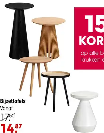Kwantum Bijzettafels aanbieding