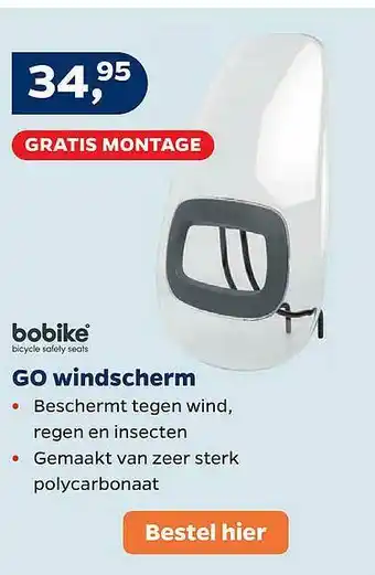 Bike Totaal Bobike go windscherm aanbieding