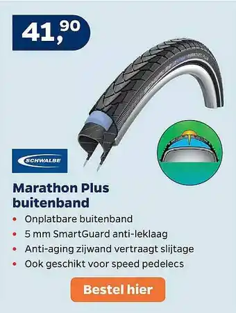 Bike Totaal Schwalbe maraton plus buitenband aanbieding