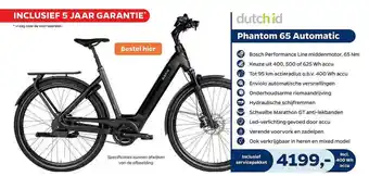 Bike Totaal Dutch id phantom 65 automatic fiets aanbieding