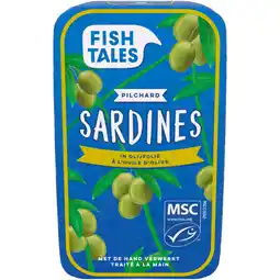 Albert Heijn Fish Tales Sardines in olijfolie aanbieding