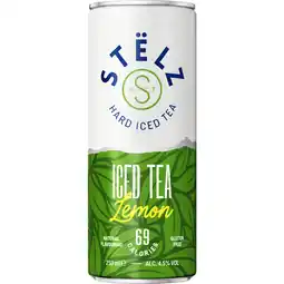 Albert Heijn Stëlz Hard iced tea green tea lemon aanbieding