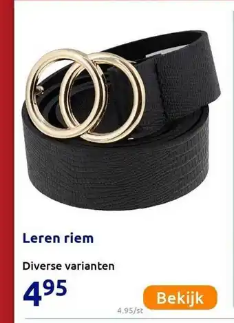 Action Leren riem aanbieding
