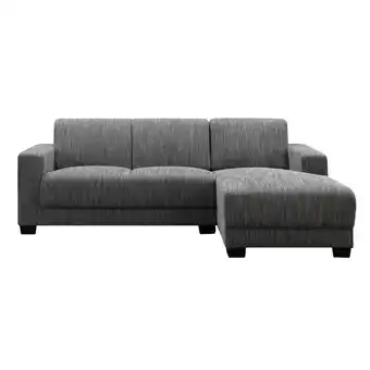 Leen Bakker Hoekbank Aberdeen rechts - stof - grijs aanbieding