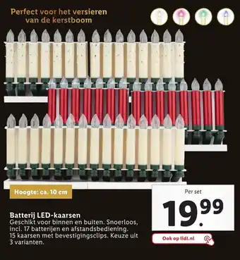 Lidl Batterij LED-kaarsen aanbieding