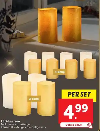 Lidl LED-kaarsen set aanbieding