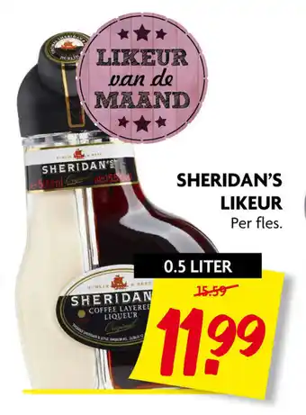 Dekamarkt Sheridan's likeur aanbieding
