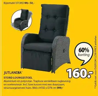 Jysk JUTLANDIA STORD LOUNGESTOEL aanbieding