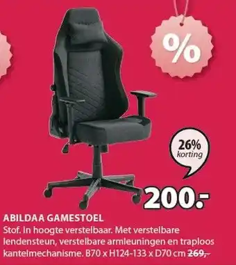 Jysk ABILDAA GAMESTOEL aanbieding