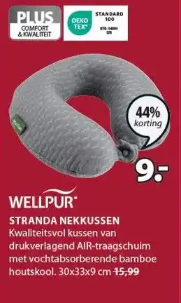 Jysk WELLPUR STRANDA NEKKUSSEN aanbieding
