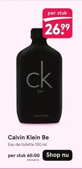 Etos Calvin Klein Be aanbieding