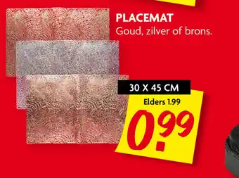 Dekamarkt Placemat aanbieding