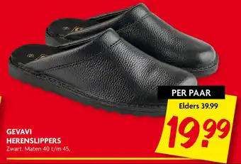 Dekamarkt Gevavi herenslippers aanbieding