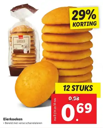 Lidl Eirkoeken aanbieding