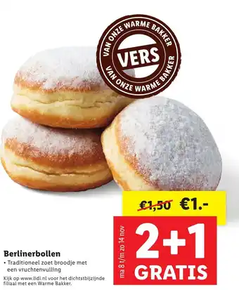 Lidl Berlinerbollen aanbieding