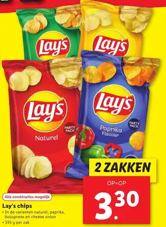 Lidl Lay's Chips aanbieding