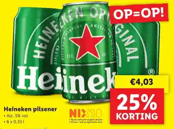 Lidl Heineken pilsener aanbieding