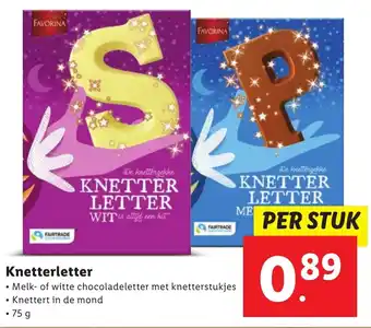 Lidl Knetterletter aanbieding