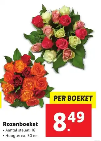 Lidl Rozenboeket aanbieding