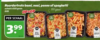 Poiesz Noordertrots bami, nasi, penne of spaghetti aanbieding