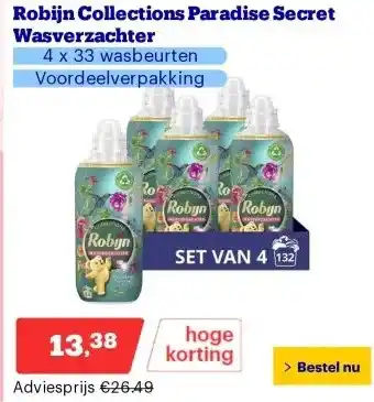 Bol.com Robijn Collections Paradise Secret Wasverzachter aanbieding