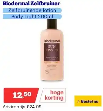 Bol.com Biodermal Zelfbruiner aanbieding