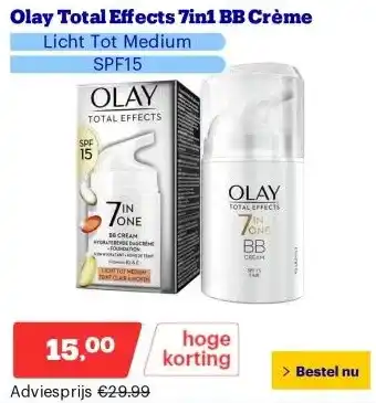 Bol.com Olay Total Effects 7in1 BB Crème aanbieding