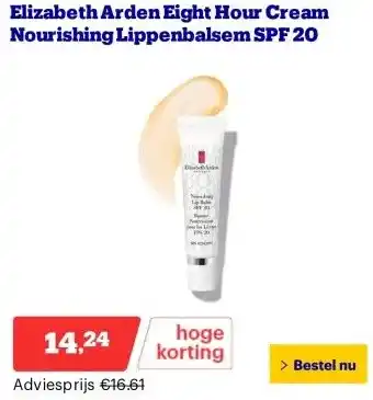 Bol.com Elizabeth Arden Eight Hour Cream Nourishing Lippenbalsem SPF 20 aanbieding